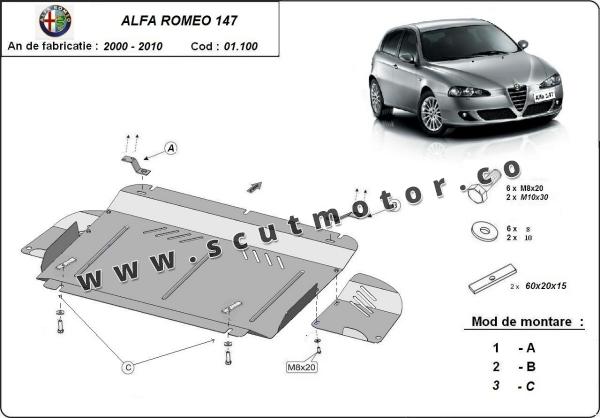 Scut motor și cutie de viteză Alfa Romeo 147 1