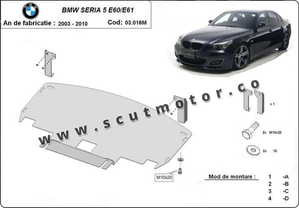 Scut motor BMW Seria 5 E60/E61 cu bară M 1