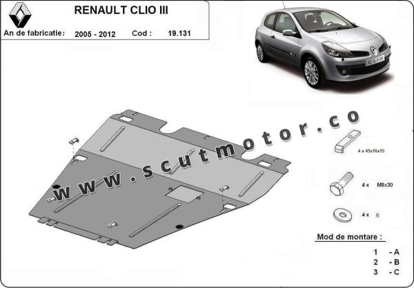 Scut motor și cutie de viteză Renault Clio 3 9