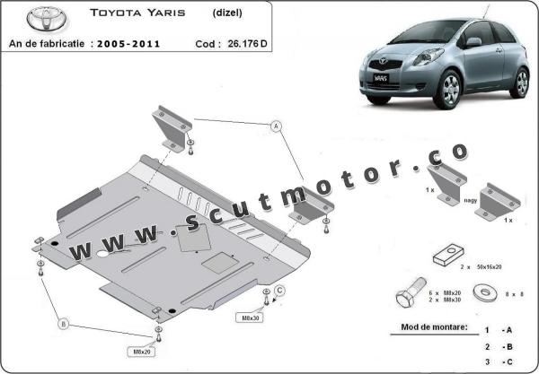 Scut motor Toyota Yaris - diesel 1