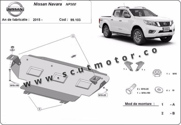 Scut radiator Nissan Navara NP300 după 2015 1