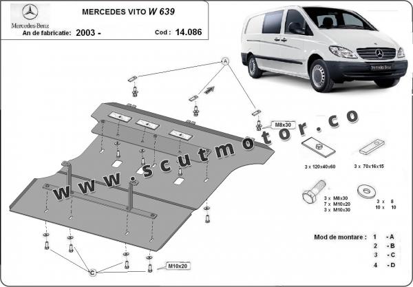 Scut motor Mercedes Vito W639 1