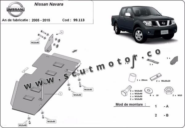 Scut rezervor Nissan Navara D40 1
