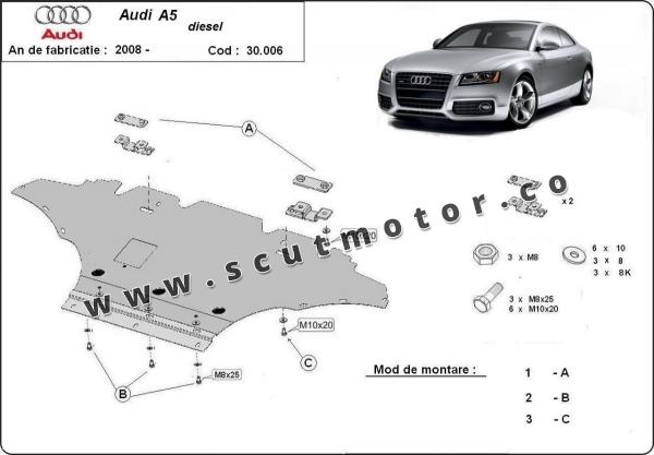 Scut motor Audi A5 - diesel 1