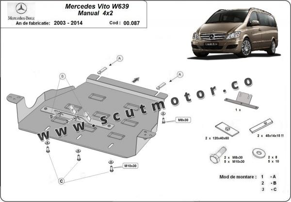 Scut cutia de viteză Mercedes Viano W639 - 2.2 D 4x2 1