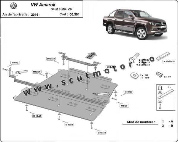 Scut cutie de viteză și diferențial Volkswagen Amarok - V6 Automat 1