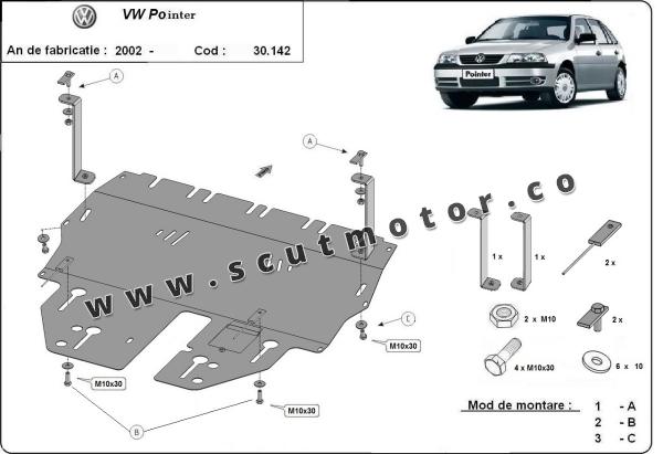 Scut motor Volkswagen Pointer 1
