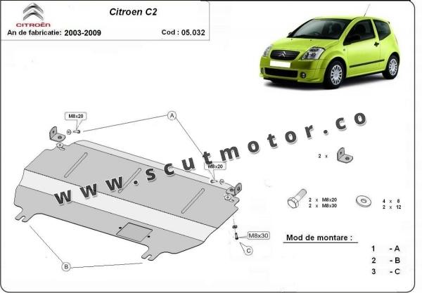 Scut motor Citroen C2 3