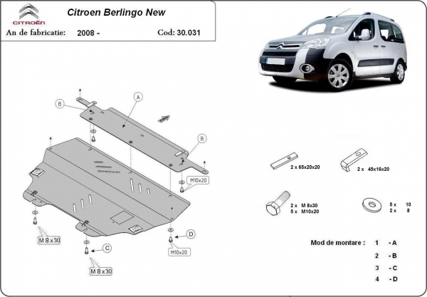 Scut motor Citroen Berlingo 