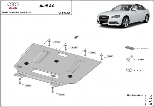 Scut cutie de viteză Audi A4 4 B8 