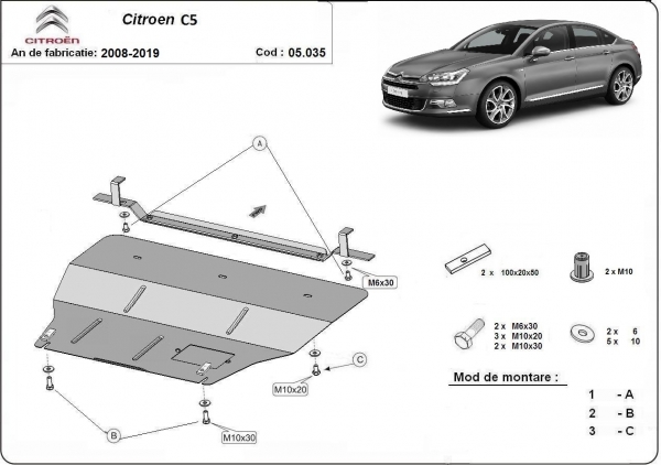 Scut motor citroen C5 