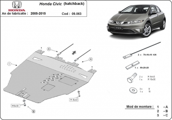 Scut motor Honda Civic (hayon) 