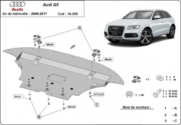 Scut motor Audi Q5 