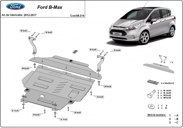 Scut motor Ford B-Max 