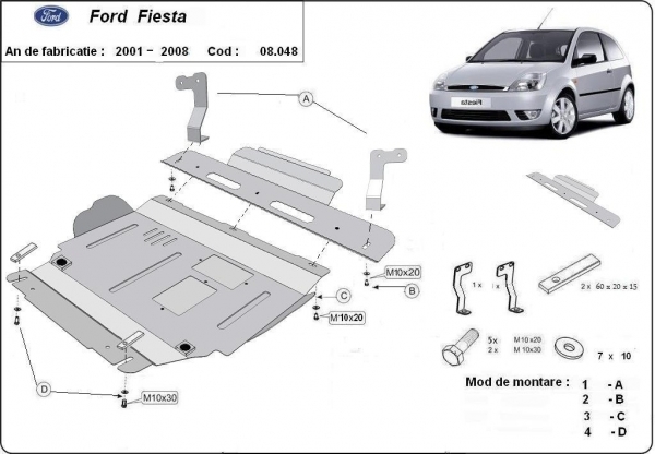 Scut motor Ford Fiesta 