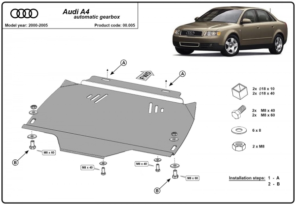Scut cutie de viteză automată Audi A4 B6 3