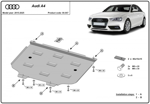 Scut cutie de viteză Audi A4 B9 3