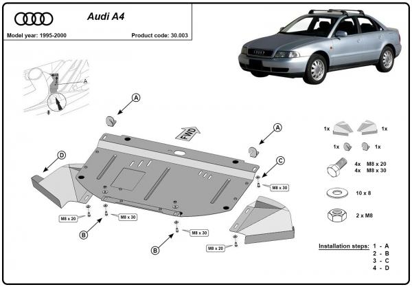 Scut motor Audi A4 B5 3