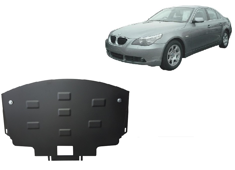Ocelový kryt podvozku pro standardní přední nárazník BMW Seria 5 E60/E61 2003 - 2010, E60; E61