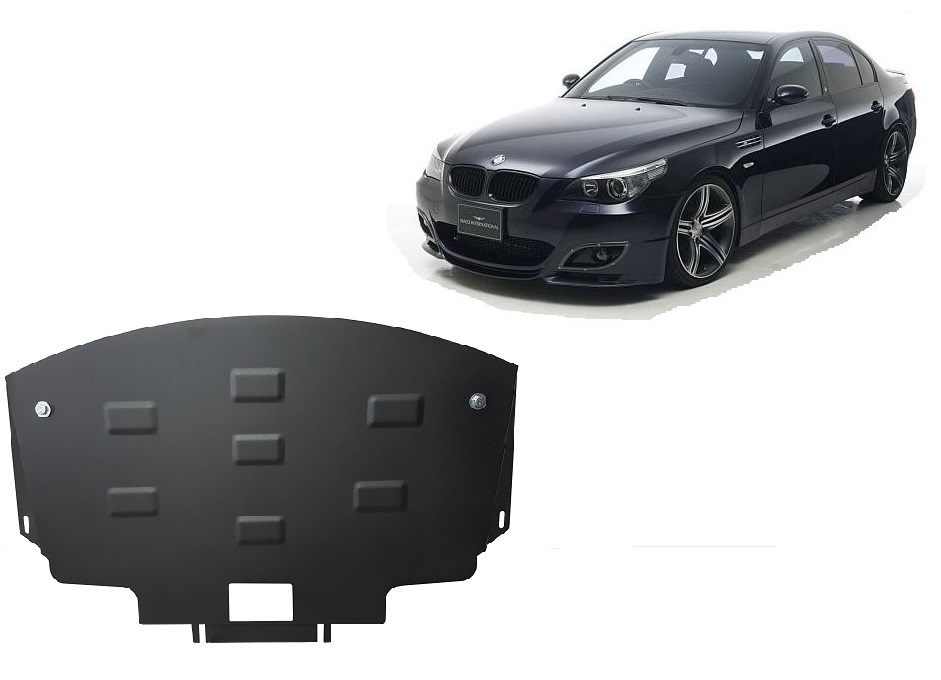 Ocelový kryt podvozku pro standardní přední nárazník M BMW Seria 5 E60/E61 2003 - 2010, Unknown