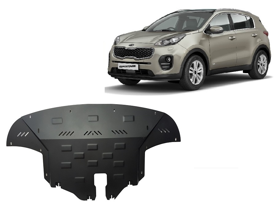 Ocelový kryt olejové vany pro Kia Sportage 2015 - 2019, všechny motory