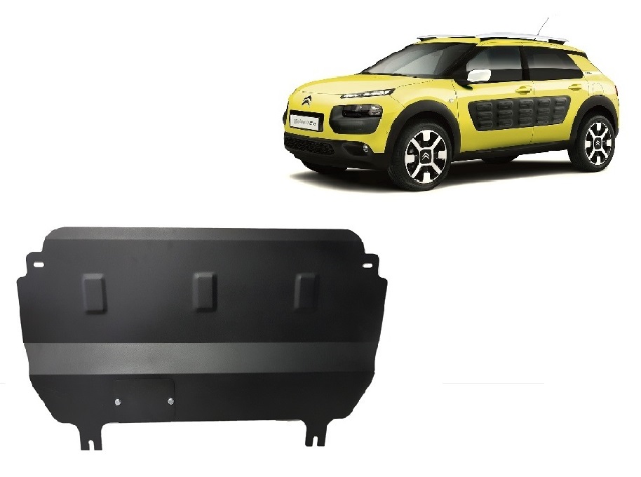 Ocelový kryt olejové vany pro Citroen C4 Cactus 2014 - 2020, všechny motory