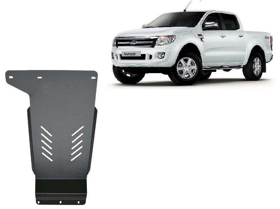 Ocelový kryt převodovky pro Ford Ranger 2011 - 2020, všechny motory