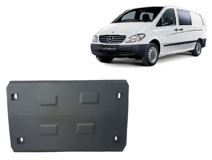 Ocelový kryt olejové vany pro Mercedes Vito W639 - 2.2 D 4x2, 4x4 2003 - 2014, 2.2 D, 3.0 D 4x2, 4x4