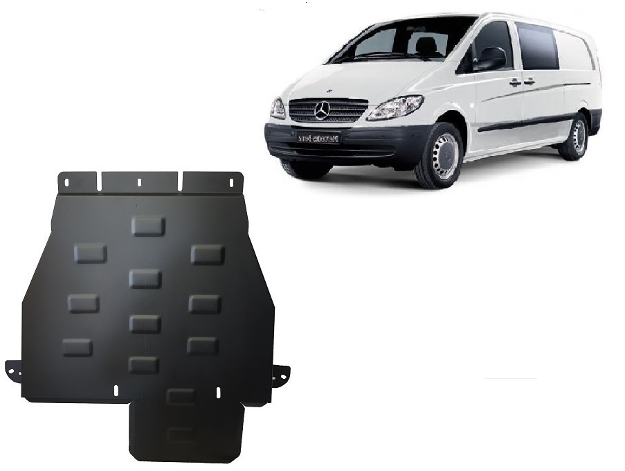 Ocelový kryt převodovky pro Mercedes Vito W639 - 4x4 - automatická převodovka 2003 - 2014, 4x4