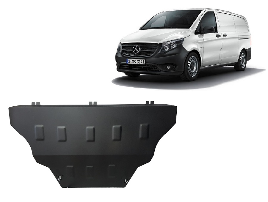 Ocelový kryt olejové vany pro Mercedes Vito W447, 4x2, 1.6 D 2014 - 2026, 4x2, 1.6 D