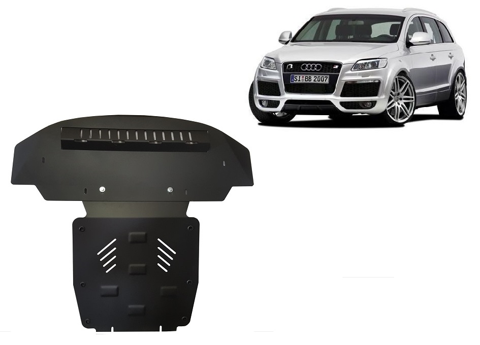 Ocelový kryt olejové vany pro Audi Q7 S-Line 2006 - 2015, všechny motory