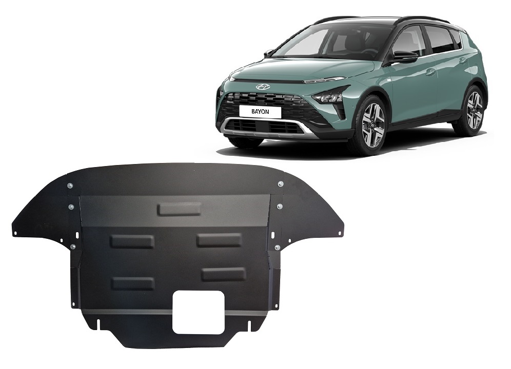 Ocelový kryt olejové vany pro Hyundai Bayon 2021 - 2026, všechny motory