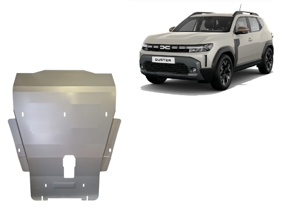 Hliníkový kryt pod olejovou nádrž pro Dacia Duster - 4x4 2024 - 2026, všechny motory