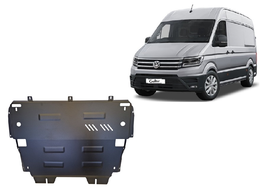 Ocelový kryt olejové vany pro VW Crafter 2017 - 2026, všechny motory