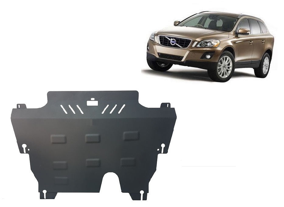 Ocelový kryt olejové vany pro ochranu motoru a převodovky pro Volvo XC60 2010 - 2017, všechny motory