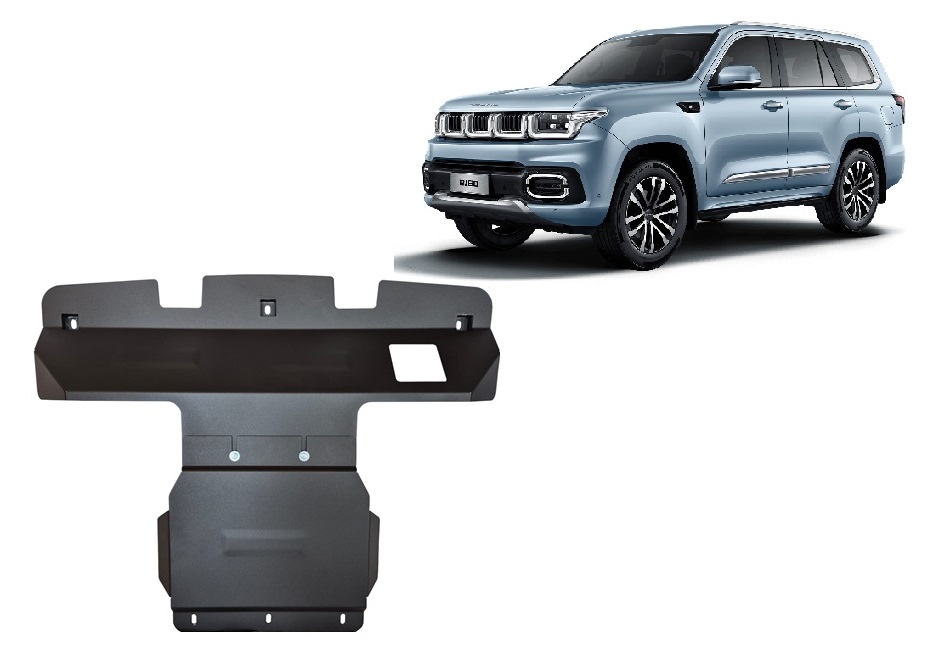 Ocelový kryt olejové vany pro Baic Beijing BJ60 2022 - 2026, všechny motory