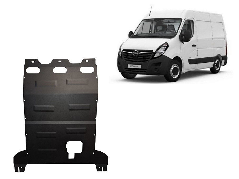Ocelový kryt olejové vany pro Vauxhall Movano C 2022 - 2026, všechny motory