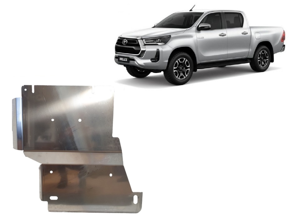 Hliníkový kryt diferenciálu pro Toyota Hilux Invincible 2021 - 2026, všechny motory