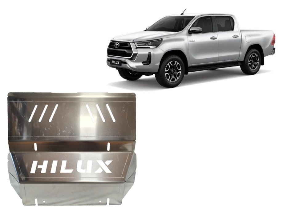 Hliníkový kryt chladiče pro Toyota Hilux Invincible 2021 - 2026, všechny motory