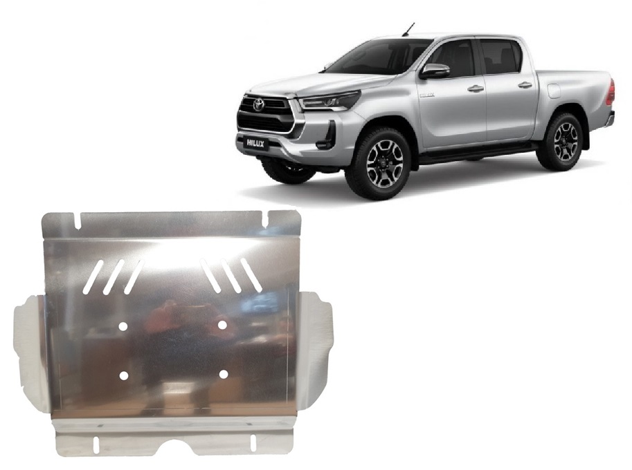 Hliníkový kryt olejové vany pro Toyota Hilux Invincible 2021 - 2026, všechny motory