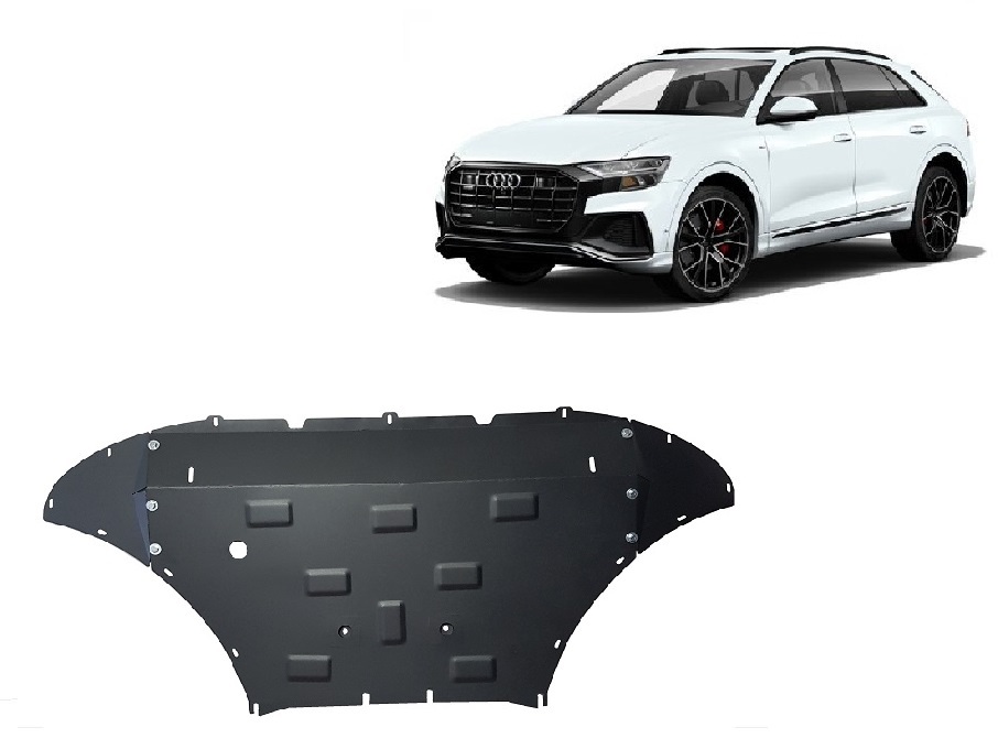 Ocelový kryt olejové vany pro Audi Q8 2018 - 2026, všechny motory