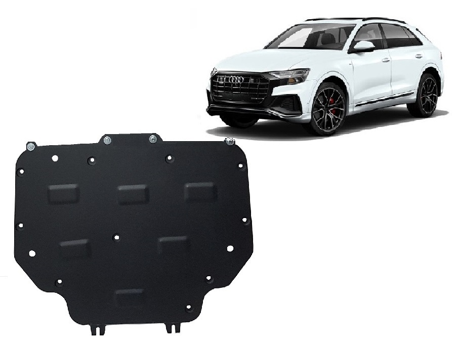 Ocelový kryt převodovky pro Audi Q8 2018 - 2026, všechny motory