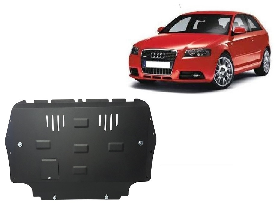 Ocelový kryt olejové vany pro ochranu motoru a převodovky pro Audi A3 2008 - 2012, 1.2, 1.4 Tsi, 1.6 Tdi - 2.0 TDI