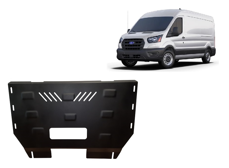 Ocelový kryt olejové vany pro ochranu motoru a převodovky pro Ford Transit V363 4x4 2024 - 2026, všechny motory