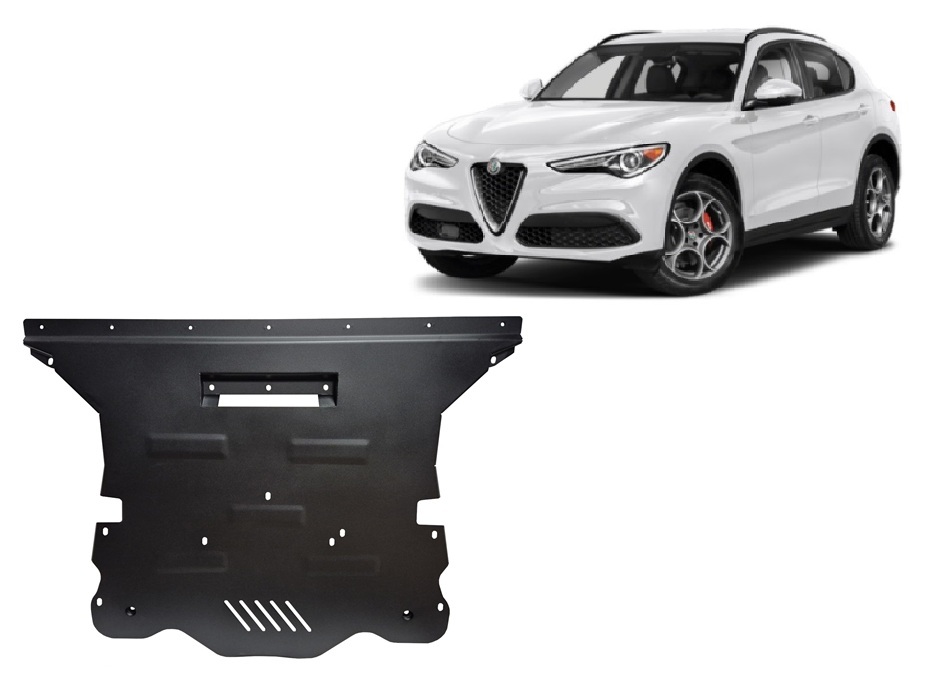 Ocelový kryt olejové vany pro Alfa Romeo Stelvio 2016 - 2026, všechny motory