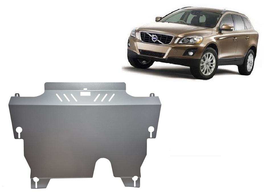 Hliníkový kryt olejové vany pro ochranu motoru a převodovky pro Volvo XC60 2010 - 2017, všechny motory