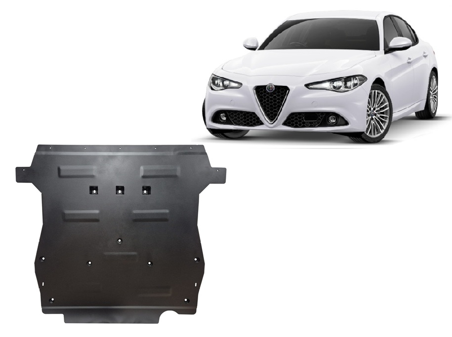 Ocelový kryt olejové vany pro Alfa Romeo Giulia 2015 - 2026, všechny motory
