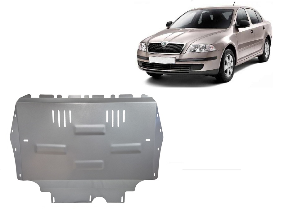 Hliníkový kryt pod olejovou nádrž pro Škoda Octavia 2 2009 - 2012, 1.2Tsi, 1.4Tsi, 1.6Tdi