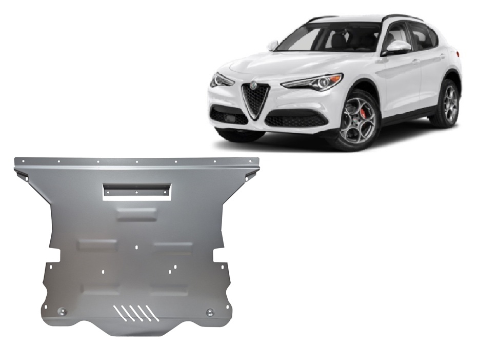 Hliníkový kryt olejové vany pro Alfa Romeo Stelvio 2016 - 2026, všechny motory