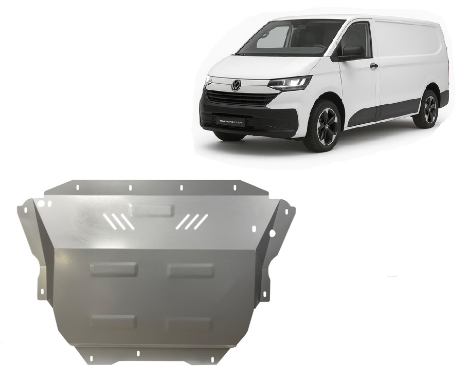 Pozinkovaný ocelový kryt olejové vany pro Volkswagen Transporter T7 2023 - 2026, všechny motory